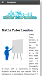 Mobile Screenshot of mathstutorlondon.net